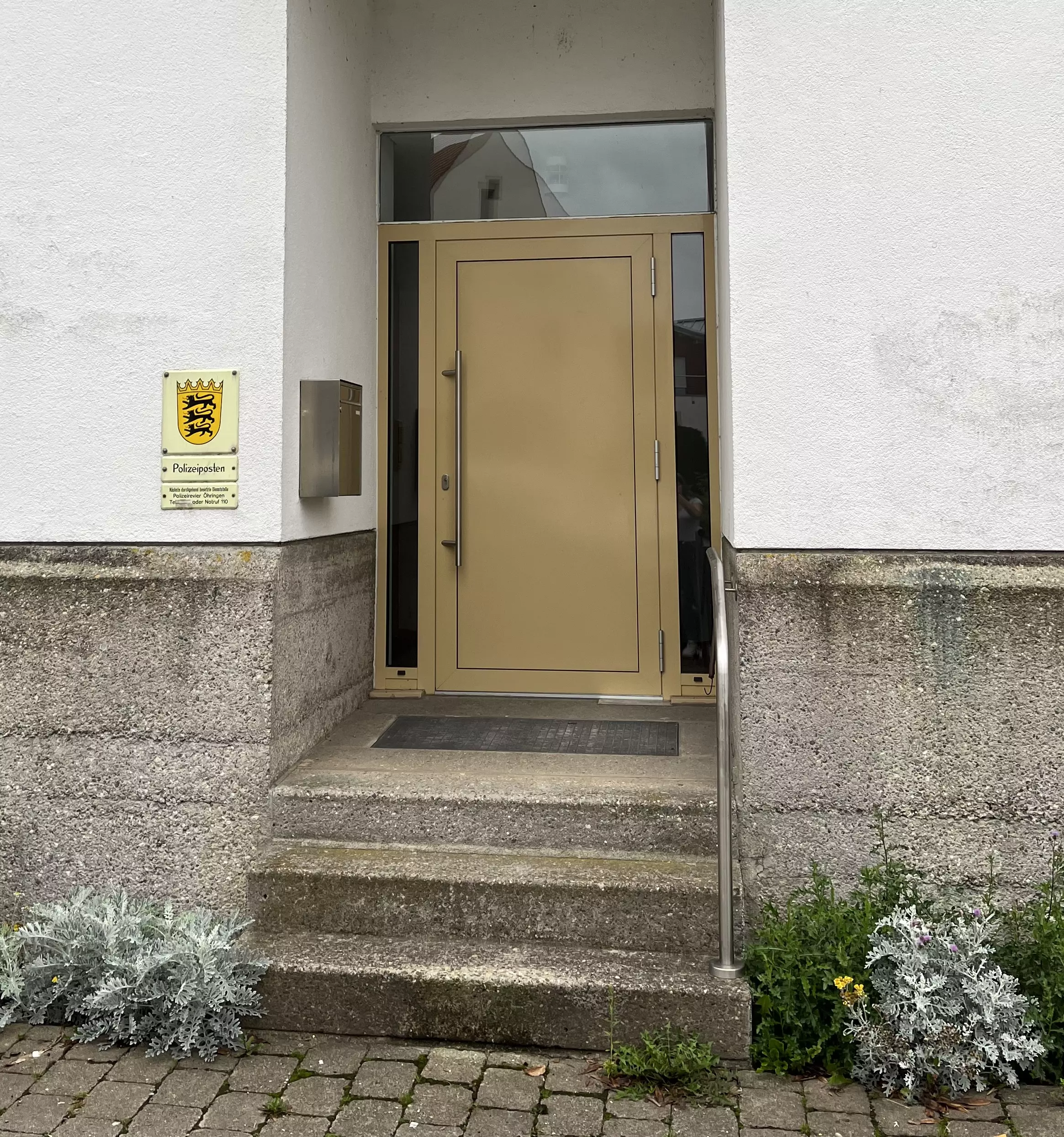 Eingangstüre Polizeiposten Bretzfeld 