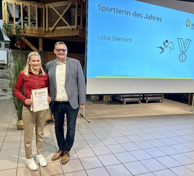 Sportlerin des Jahres Luisa Dietrich vom Reit- und Fahrverein Brettachtal e.V.