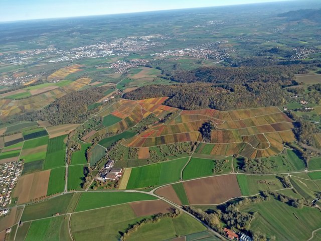 Herbst in Bretzfeld - Luftaufnahme 