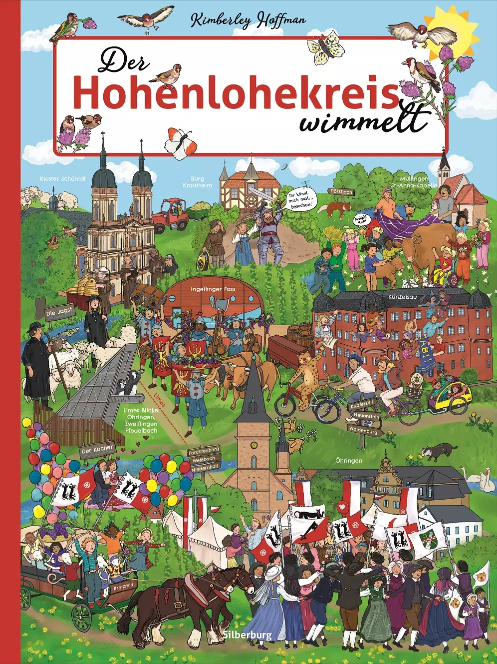 Cover des Wimmelbuchs - Hohenlohenkreis wimmelt