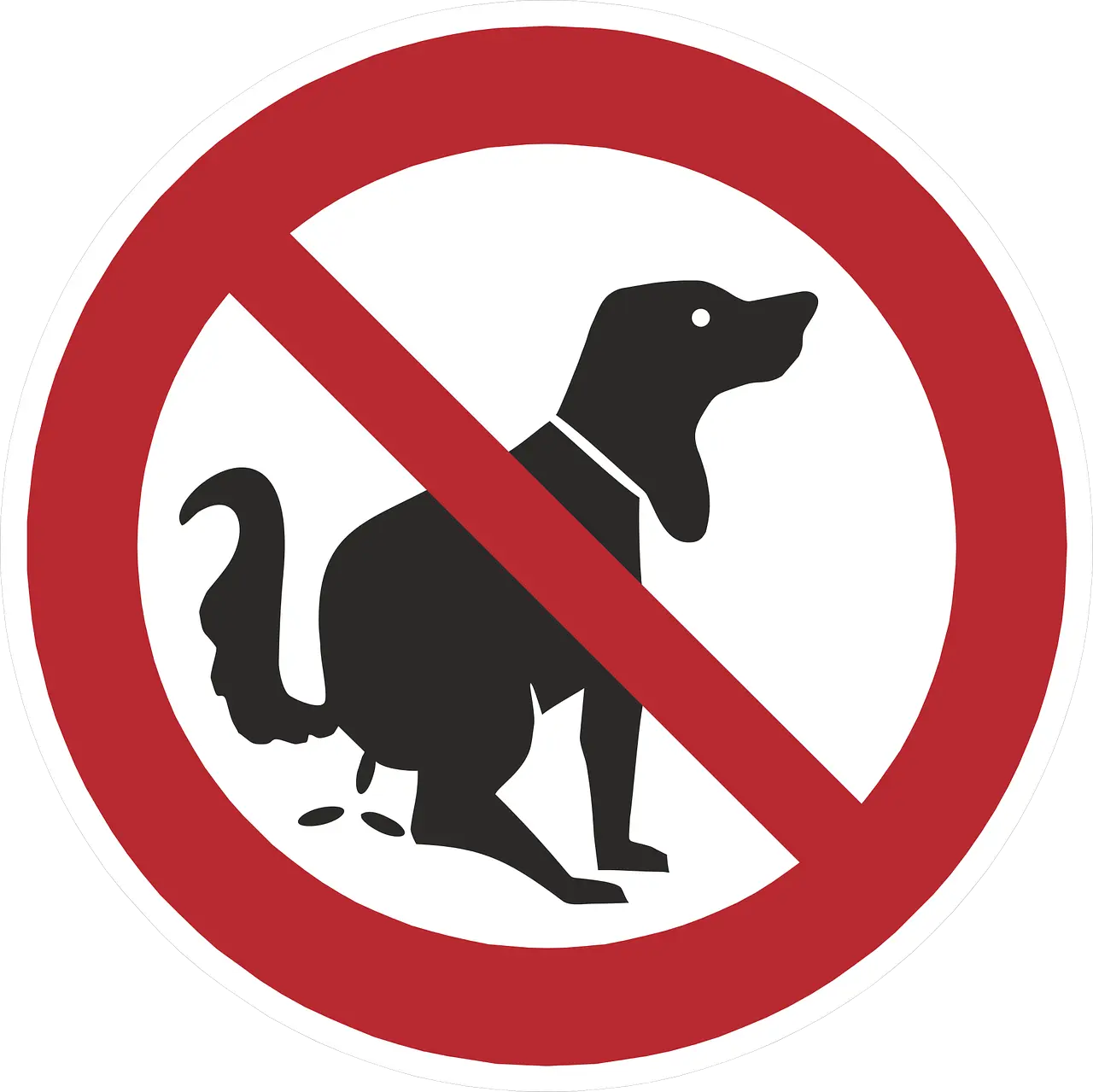 Verbotsschild Hundekot